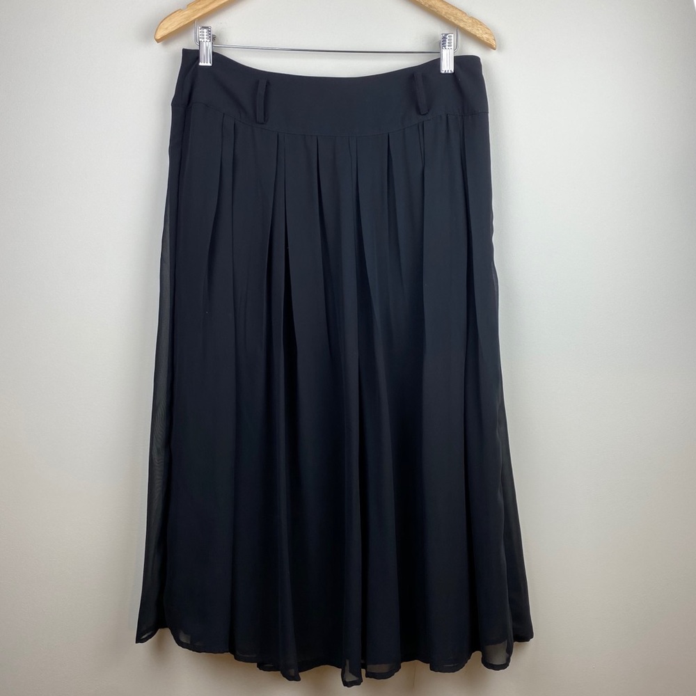 Worthington Black Pleated Skirt